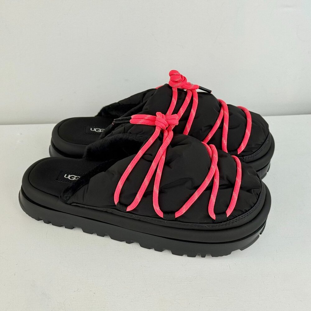 Women 9 - UGG Spaceslider Tech Slider Platform Black Slippers - 1143951